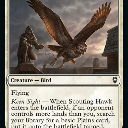 Scouting Hawk [Commander Legends: Battle for Baldur's Gate]