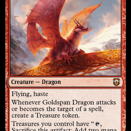 Goldspan Dragon (Ripple Foil) [Modern Horizons 3 Commander]