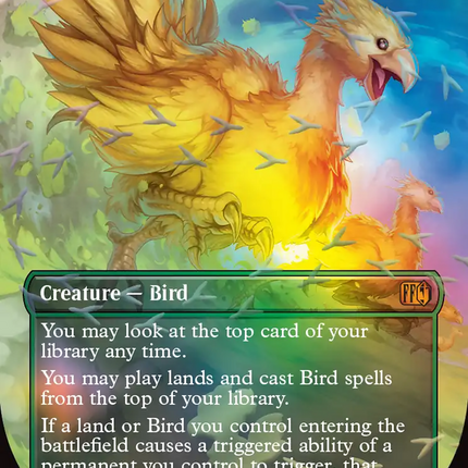 Traveling Chocobo (Borderless) (Chocobo Track Foil) [FINAL FANTASY]