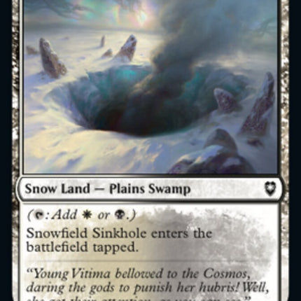 Snowfield Sinkhole [Commander Legends: Battle for Baldur's Gate]