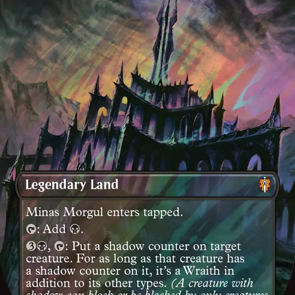 Minas Morgul, Dark Fortress (Borderless) (Surge Foil) [The Hobbit: Eternal-Legal]