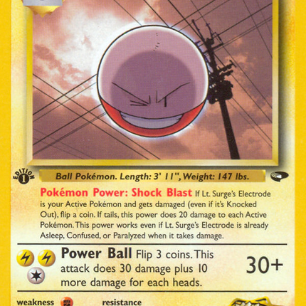 Lt. Surge's Electrode (52/132) [Gym Challenge 1st Edition]