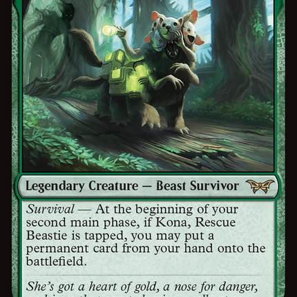 Kona, Rescue Beastie (0299) [Duskmourn: House of Horror]