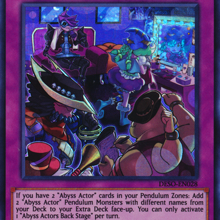 Abyss Actors Back Stage [DESO-EN028] Super Rare