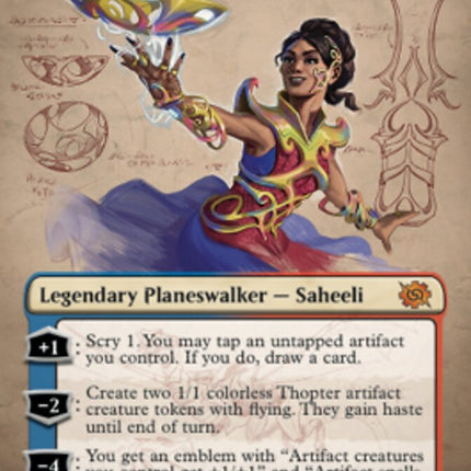 Saheeli, Filigree Master (Borderless Alternate Art) [The Brothers' War]