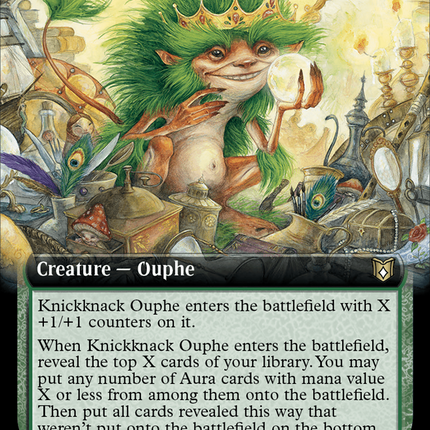 Knickknack Ouphe (Extended Art) [Wilds of Eldraine Commander]