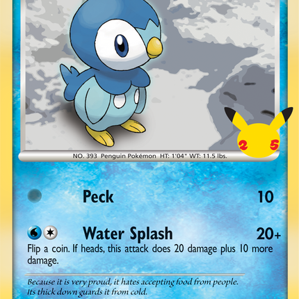 Piplup (93/130) (Jumbo Card) [First Partner Pack]