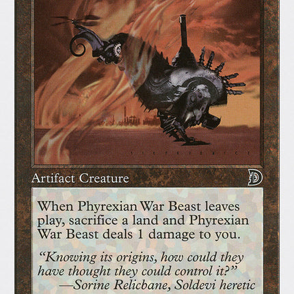 Phyrexian War Beast (Signature on Right) [Deckmasters]