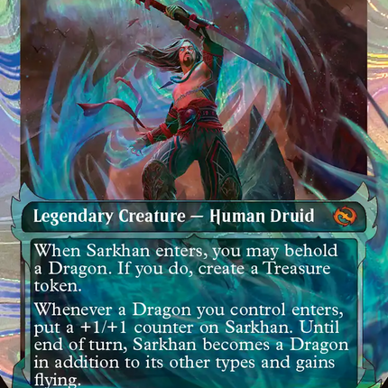 Sarkhan, Dragon Ascendant (0413) (Showcase) (Halo Foil) [Tarkir: Dragonstorm]