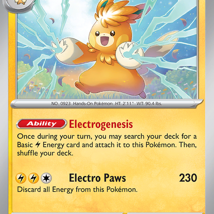 Pawmot (076/198) (Line Holo) [Scarlet & Violet: Base Set]