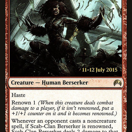 Scab-Clan Berserker [Magic Origins Prerelease Promos]