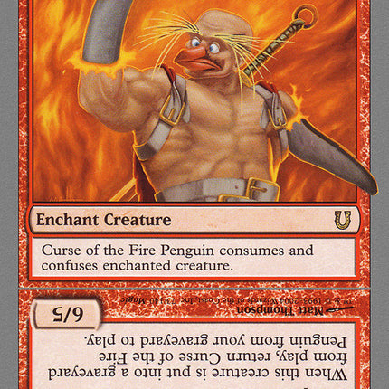 Curse of the Fire Penguin // Curse of the Fire Penguin Creature [Unhinged]