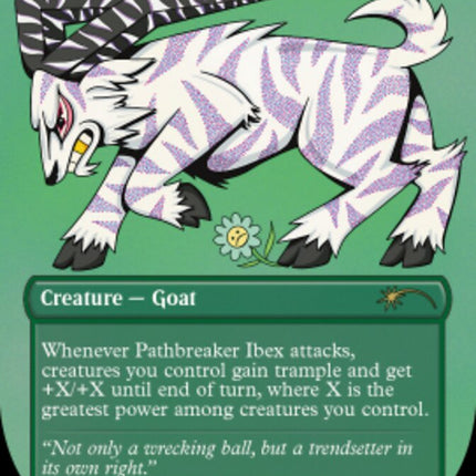 Pathbreaker Ibex (Borderless) (Foil Etched) [Secret Lair Drop Series]
