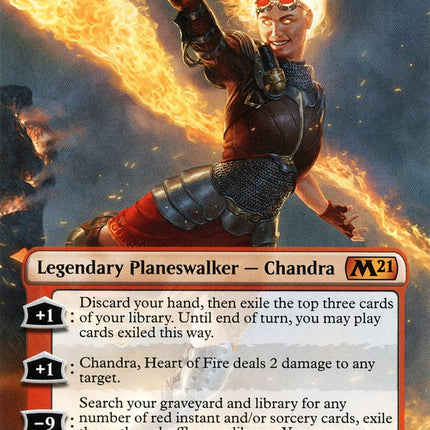 Chandra, Heart of Fire (Borderless) [Core Set 2021]