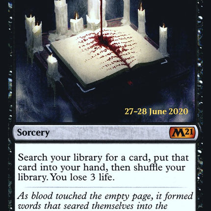 Grim Tutor [Core Set 2021 Prerelease Promos]