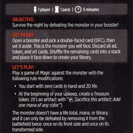 Monster of The Week (Magic Minigame) [Innistrad: Crimson Vow Minigame]