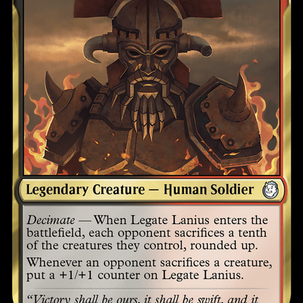 Legate Lanius, Caesar's Ace [Fallout]