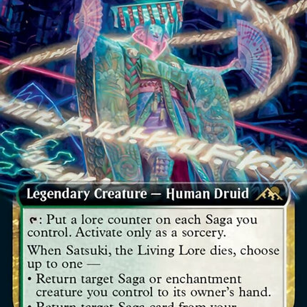 Satsuki, the Living Lore (Extended Art) [Kamigawa: Neon Dynasty]