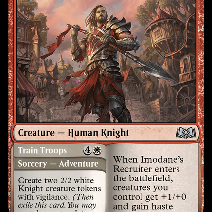 Imodane's Recruiter // Train Troops [Wilds of Eldraine]