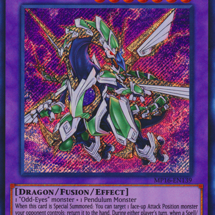 Odd-Eyes Vortex Dragon [MP16-EN139] Secret Rare