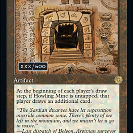 Howling Mine (Retro Schematic) (Serialized) [The Brothers' War Retro Artifacts]