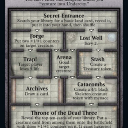 The Initiative // Undercity Double-Sided Token [Commander Legends: Battle for Baldur's Gate Tokens]