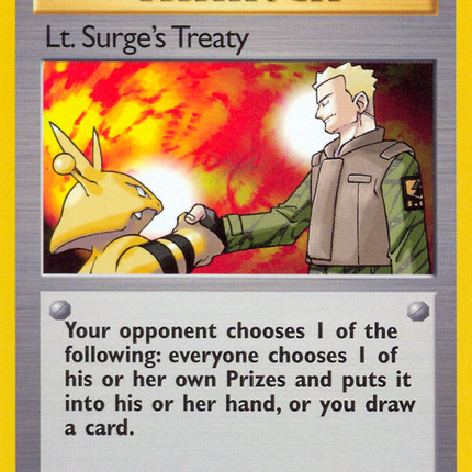 Lt. Surge's Treaty (112/132) [Gym Heroes 1st Edition]