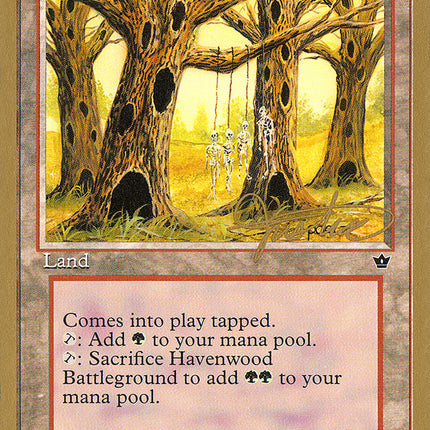 Havenwood Battleground (Mark Justice) [Pro Tour Collector Set]