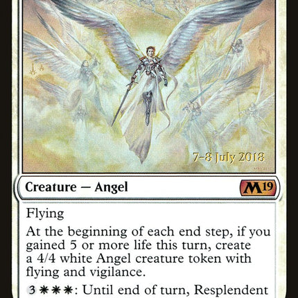 Resplendent Angel [Core Set 2019 Prerelease Promos]
