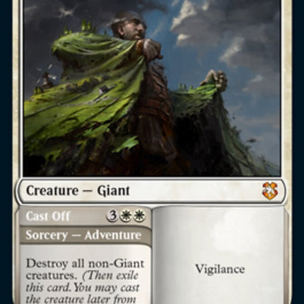 Realm-Cloaked Giant // Cast Off [Dungeons & Dragons: Adventures in the Forgotten Realms Commander]