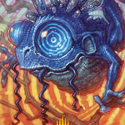 Psychic Frog Art Card (Gold-Stamped Planeswalker Symbol) [Modern Horizons 3 Art Series]