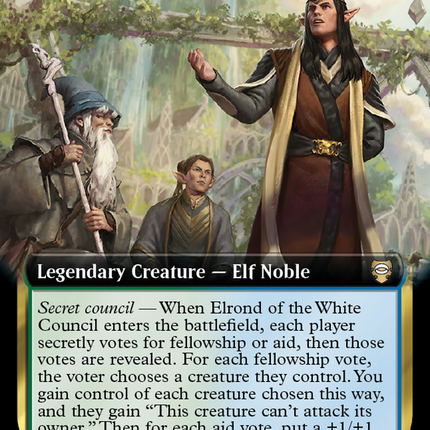 Elrond of the White Council (Extended Art) [The Lord of the Rings: Tales of Middle-Earth Commander]