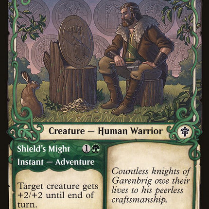 Garenbrig Carver // Shield's Might (Showcase) [Throne of Eldraine]