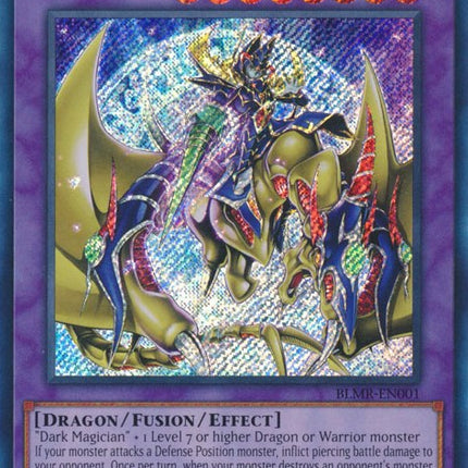 Dark Magician the Knight of Dragon Magic [BLMR-EN001] Secret Rare