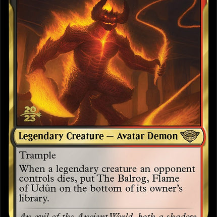 The Balrog, Flame of Udun [The Lord of the Rings: Tales of Middle-Earth Prerelease Promos]