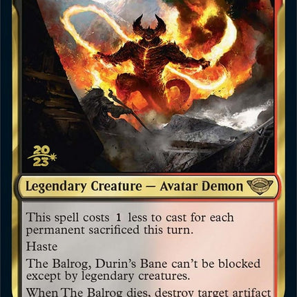 The Balrog, Durin's Bane [The Lord of the Rings: Tales of Middle-Earth Prerelease Promos]