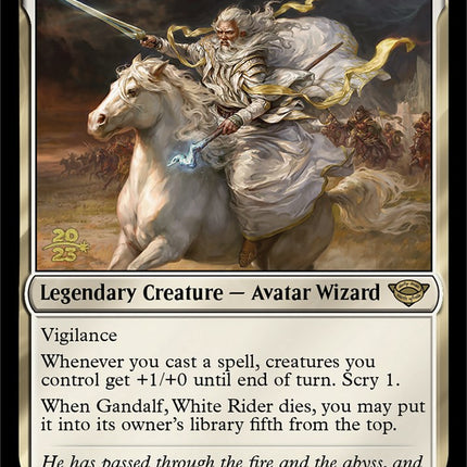 Gandalf, White Rider [The Lord of the Rings: Tales of Middle-Earth Prerelease Promos]