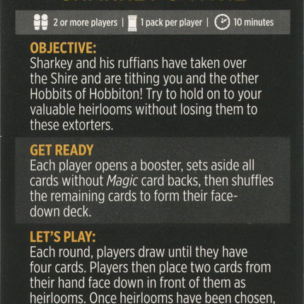 Sharkey's Tithe (Magic Minigame) [The Lord of the Rings: Tales of Middle-Earth Minigame]