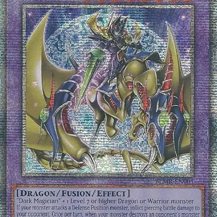 Dark Magician the Knight of Dragon Magic [BLMR-EN001] Quarter Century Secret Rare