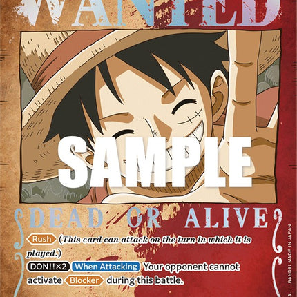 Monkey.D.Luffy (Wanted Poster) [Pillars of Strength]
