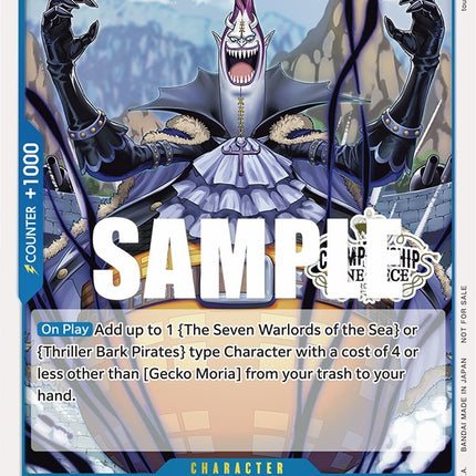 Gecko Moria (Store Championship Participation Pack) [One Piece Promotion Cards]