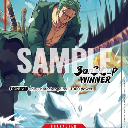 Roronoa Zoro (3-on-3 Cup) [Winner] [One Piece Promotion Cards]