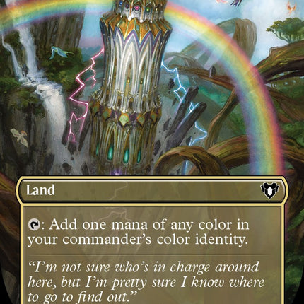 Command Tower (Borderless Alternate Art) [Commander Masters]