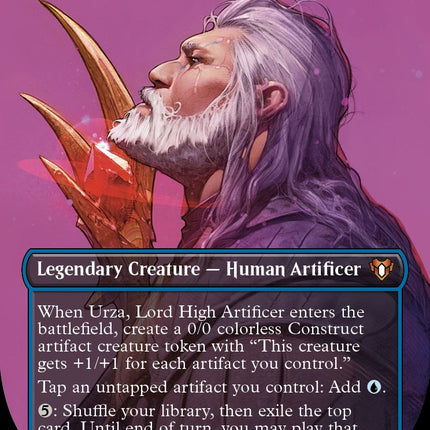 Urza, Lord High Artificer (Borderless Profile) [Commander Masters]