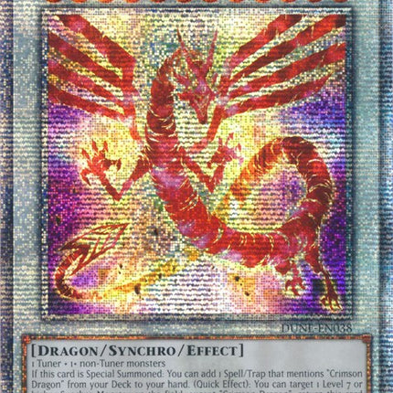 Crimson Dragon [DUNE-EN038] Quarter Century Secret Rare