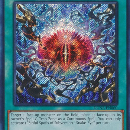 Sinful Spoils of Subversion - Snake-Eye [DUNE-EN060] Secret Rare