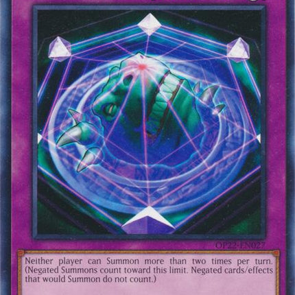 Summon Limit [OP22-EN027] Common