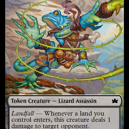 Iridescent Vinelasher Token [Bloomburrow Tokens]
