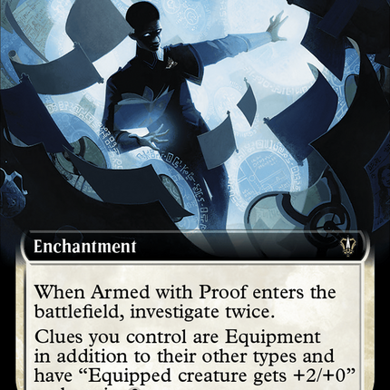 Armed with Proof (Extended Art) [Murders at Karlov Manor Commander]