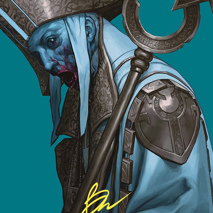 Mikaeus, the Unhallowed Art Card (Gold-Stamped Signature) [Commander Masters Art Series]